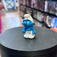 Grumpy Smurf Mini Figure 7792 (Vintage Smurfs, Schliech)