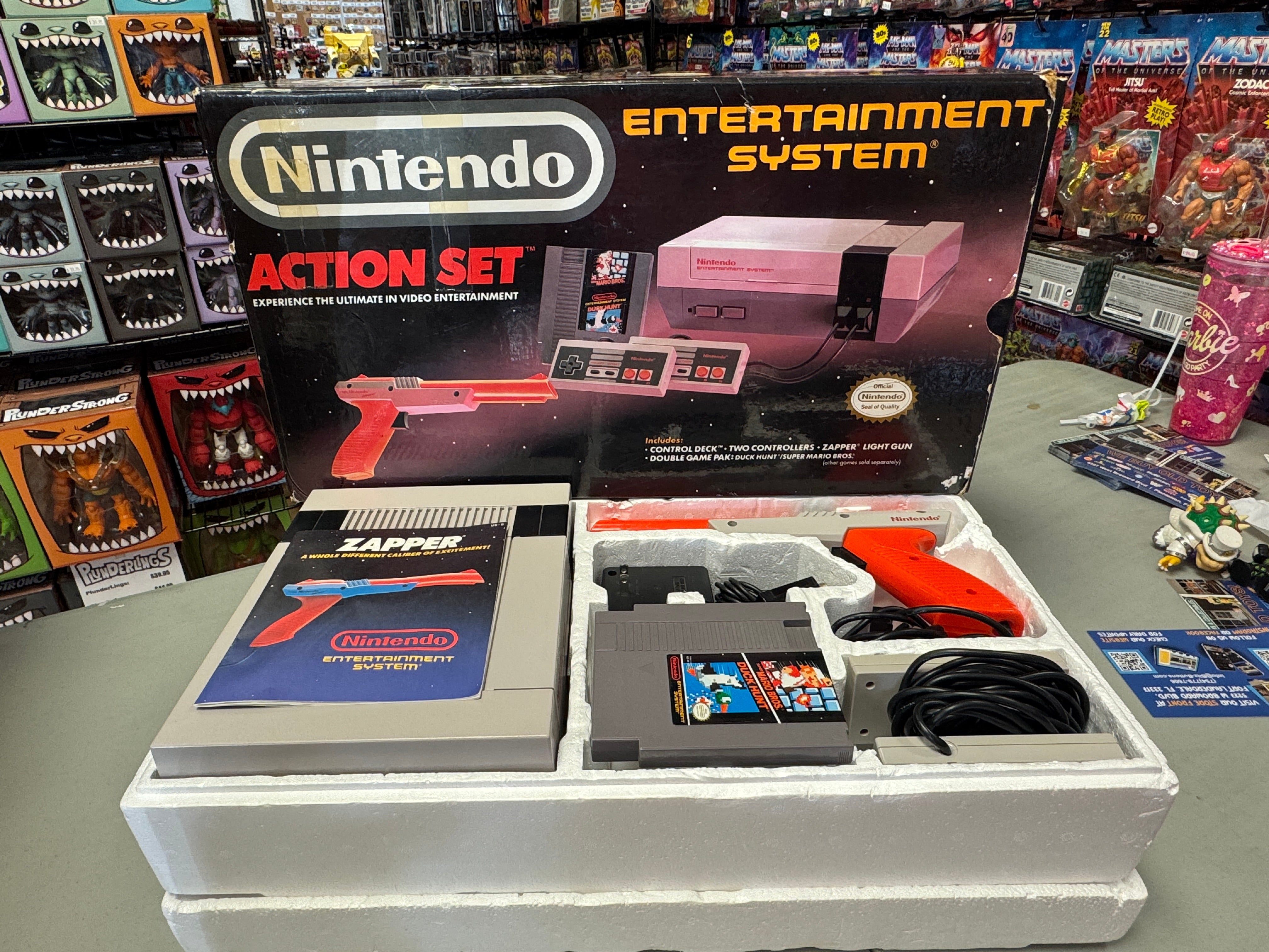 Boxed NES Action Set (Vintage Nintendo, Video Game) COMPLETE