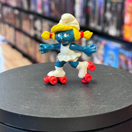 Smurfette Rollerblade Smurf Mini Figure 77821 (Vintage Smurfs, Schliech Peyo)