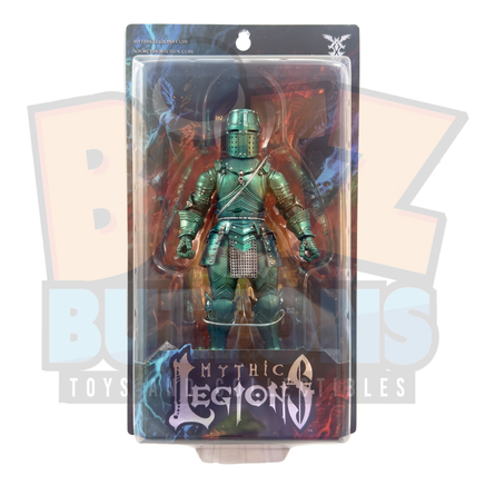 Emerald Armory Knight Squared Helmet (Four Horsemen, Mythic Legions) *NEW* - Bitz & Buttons
