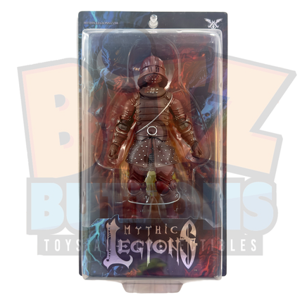 Red Armory Knight Rounded Helmet (Four Horsemen, Mythic Legions) - Bitz & Buttons