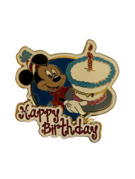 Birthday Cake Micky Mouse Pin (Walt Disney World, Pin Traders)