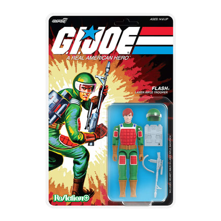 Flash -Comics- (Vintage Style GI Joe, Super7 Reaction+) *SEALED* - Bitz & Buttons