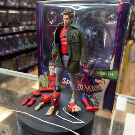 Peter B. Parker (Medicom Mafex, Spider-Verse) Open Box - Bitz & Buttons