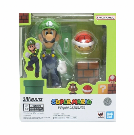 Luigi (Bandai SH Figuarts, Super Mario) - Bitz & Buttons