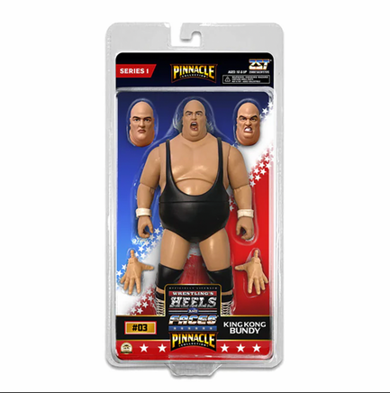 King Kong Bundy #3 -Pinnacle Collection- (ZST Heels & Faces, WWE) *Sealed* - Bitz & Buttons