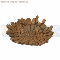 Brown Impact Effect -For SH Figuarts- (Anime Action Figure Effects, Bitz Effects) - Bitz & Buttons