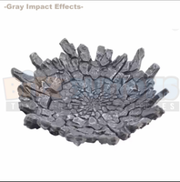 Grey Concrete Impact Effect -For SH Figuarts- (Anime Action Figure Effects, Bitz Effects) - Bitz & Buttons
