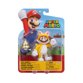 Cat Mario With Super Bell 4in (Super Mario, Jakks Pacific) **SEALED**