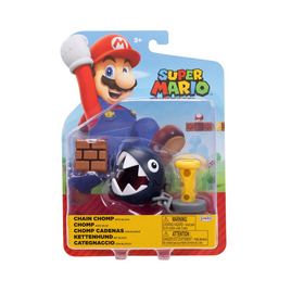 Chain Chomp With Block 4in (Super Mario, Jakks Pacific) **SEALED**
