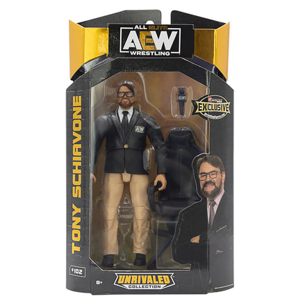 Tony Schiavone #102 (AEW All Elite Wrestling, Jazwares) - Bitz & Buttons