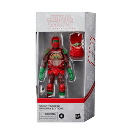 Holiday Edition Scout Trooper (Star Wars Black Series, Hasbro) - Bitz & Buttons