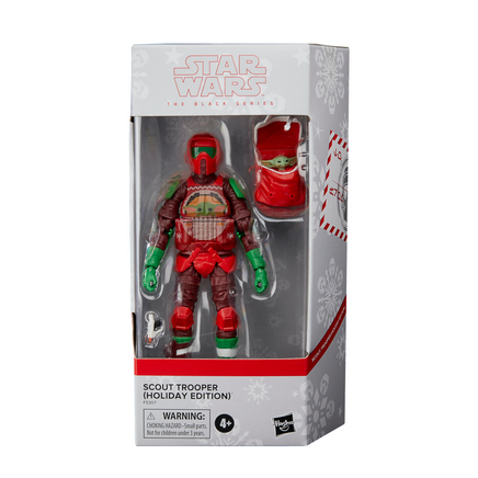 Holiday Edition Scout Trooper (Star Wars Black Series, Hasbro) - Bitz & Buttons