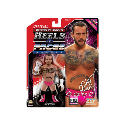 Pink Trunks CM Punk (ZST Heels & Faces, WWE) *Sealed* - Bitz & Buttons