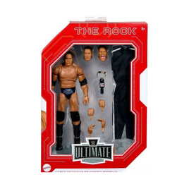 The Rock with Joggers HLN21 (WWE Ultimate Elite, Mattel) NEW - Bitz & Buttons
