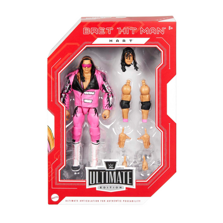 Pink Bret The Hitman Hart HLN20 (WWE Ultimate Elite, Mattel) NEW - Bitz & Buttons