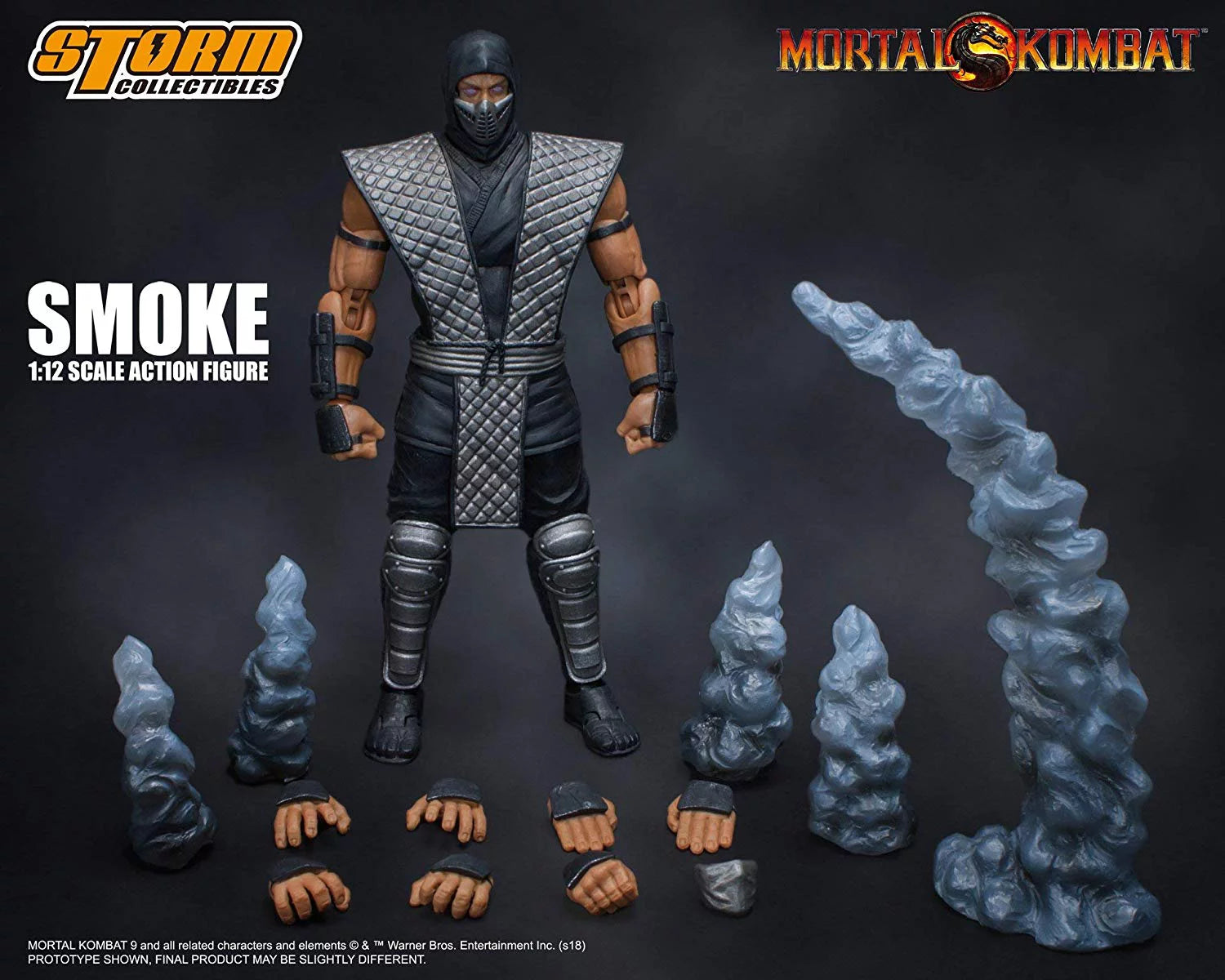 Smoke Ninja 1/12 Scale Action Figure (Mortal Kombat, Storm Collectibles)