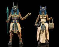 Anubus & Bastet Gods of Ancient Egypt (Mythic Legions Figura Obscura, Four Horsemen)