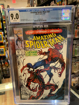 Amazing Spider-Man 361 (CGC 9.0, Marvel Comics) 1st Carnage - Bitz & Buttons