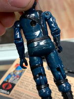 Cobra Officer V1 with File Card Straight Arm BB (Vintage GI Joe, Hasbro) Complete - Bitz & Buttons