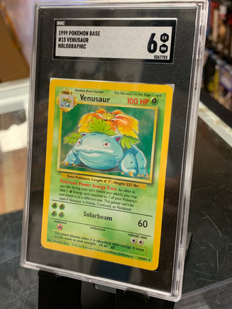 1999 venusaur pokemon card Is this holographic base set shadowless Venasaur Pokmon real or fake? Captured in a crystal Pokemon Venusaur 1st Edition Base