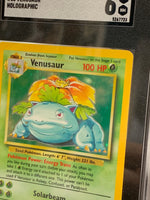 Base Set Venusaur 15/102 1999 Holo (Wizards TCG, Pokémon) SGC 6 - Bitz & Buttons