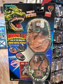 Godzilla vs Mecha-Godzilla in LA Micro Battle Playset (Vintage Godzilla, Trenmasters) SEALED - Bitz & Buttons