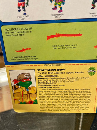 Sewer Scout Raphael  (Vintage TMNT, Playmates) Sealed - Bitz & Buttons