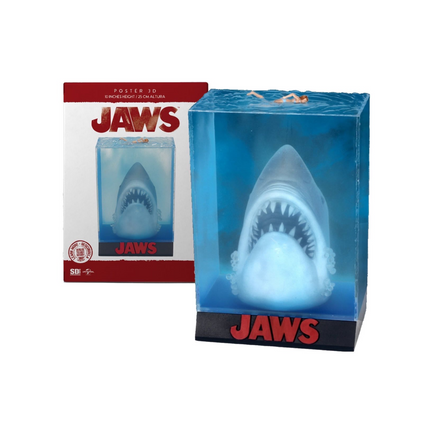 Jaws 3D Movie Poster Statue (SD Toys, Jaws) - Bitz & Buttons