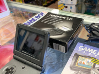 Charcoal Grey Gameboy Advance SP CIB (Nintendo, Complete)