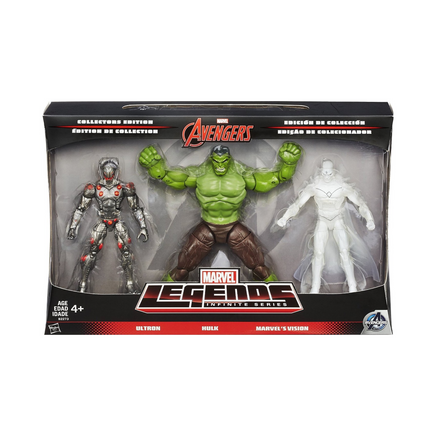 Ultron, Hulk, Vision 3 Pack (Marvel Legends, Hasbro)| Bitz & Buttons