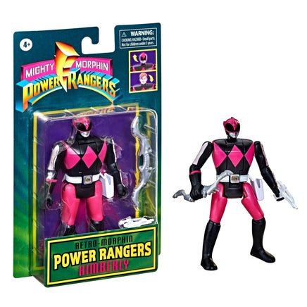 Head Flipping Pink Slayer Ranger (Power Rangers MMPR, Retro Collection) - Bitz & Buttons