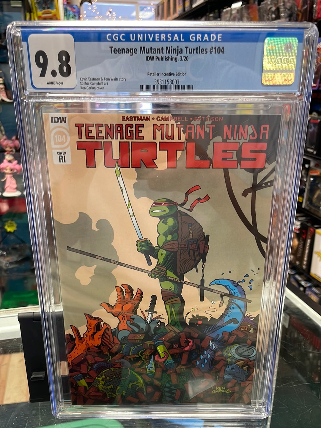 TMNT Ninja Turtles #104 Variant Cover (CGC 9.8, IDW Comics)| Bitz