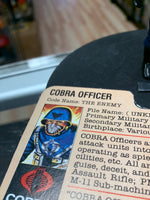 Cobra Officer V1 with File Card Straight Arm CC (Vintage GI Joe, Hasbro) Complete