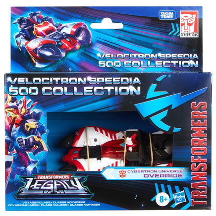 Voyager Cybertron Universe Override  (Transformers Legacy Velocitron Speedia 500, Hasbro) - Bitz & Buttons