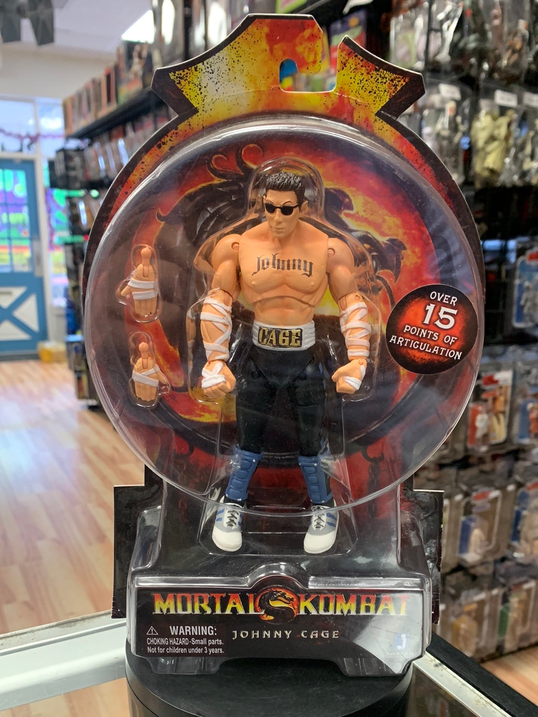 Johnny Cage MOC (Mortal Kombat, Jazwares) Sealed| Bitz & Buttons