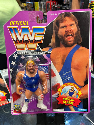 Hacksaw Jim Duggan Series 9 Yellow (WWE WWF, Vintage Hasbro)**American Card** - Bitz & Buttons