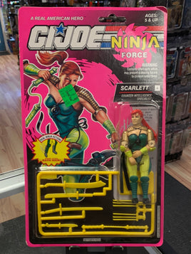 Ninja Force Scarlett (Vintage GI Joe, Hasbro) Sealed - Bitz & Buttons