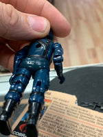 Cobra Officer V1 with File Card Straight Arm BB (Vintage GI Joe, Hasbro) Complete - Bitz & Buttons