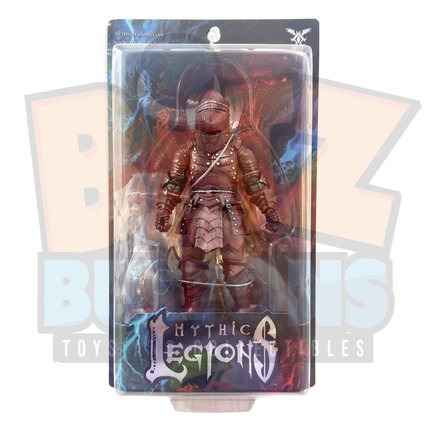 Red Armory Knight Long Nose Helmet (Four Horsemen, Mythic Legions) **NEW** - Bitz & Buttons