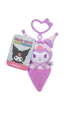 Kuromi Clip on Plush (License 2 Play, Hello Kitty And Friends)