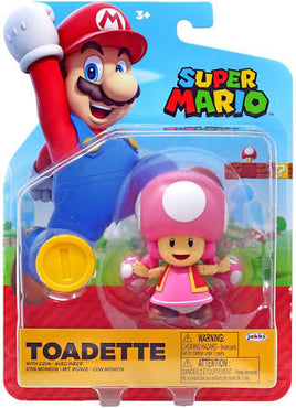 Toadette mit Münze 4" (Jakks Pacific, Super Mario Brothers)