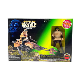 Speeder Bike with Luke Skywalker(Vintage Star Wars, Power of the Force) Sealed - Bitz & Buttons