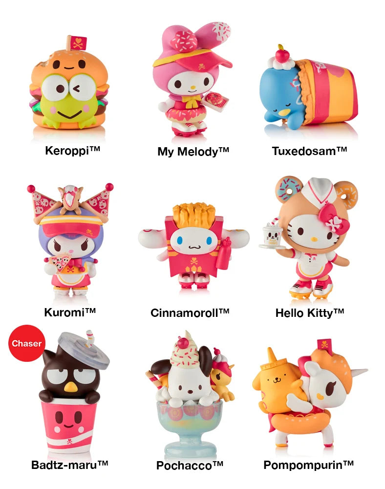 Fast Food -Blind Box- (Hello Kitty, Tokidoki) SEALED| Bitz & Buttons