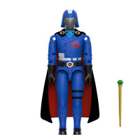 Black Cape Cobra Commander (Vintage Style GI Joe, Super7 Reaction+ )