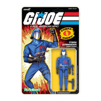 Cartoon Cobra Commander (Vintage Style GI Joe, Super7 Reaction+ )