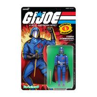 Black Cape Cobra Commander (Vintage Style GI Joe, Super7 Reaction+ )