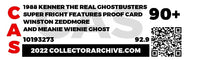 Proof Prototype: Fright Features Winston Zeddmore (Ghostbuster, Kenner) **CAS Graded 90+**