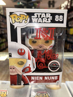 Nien Numb signed by Mike Quinn (Funko Pop, Star Wars) **JSA Auth.* (GameStop) - Bitz & Buttons