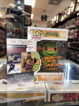 Michelangelo Signed By Townsend Coleman (Funko Pop, TMNT) **JSA Authenticated*